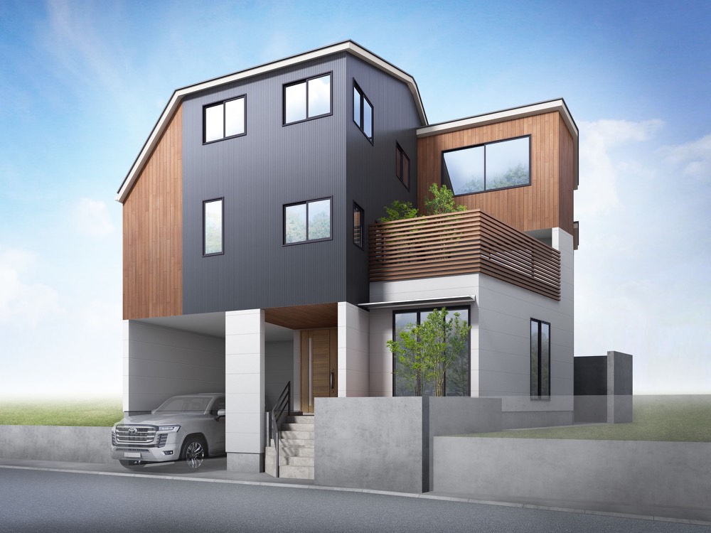 戸建住宅の3DCGパース