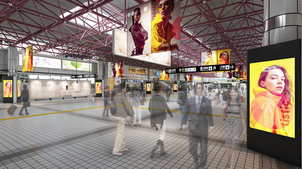 駅舎の3DCGパース